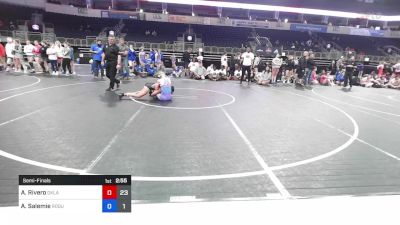 117 lbs Semifinal - Abigail Rivero, Oklahoma Supergirls vs Alyssa Salemie, Rogue Warrior Wrestling