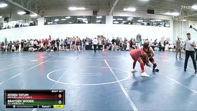 145 lbs Cons. Round 2 - Brayden Woods, All American TC vs Ayden Tatum, Orchard Lake St Mary`s