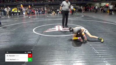 75 lbs Semifinal - Brayden Kessler, Garnet Valley vs Ryder Ascherl, Bishop McCort