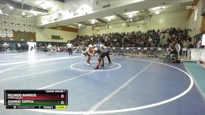 190 lbs Champ. Round 1 - Dominic Espitia, South Hills vs Ricardo Barrios, Citrus Valley