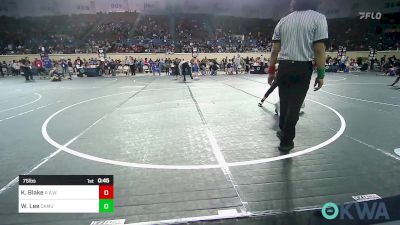 75 lbs Round Of 16 - Kieran Blake, R.A.W. vs William Lee, Okmulgee