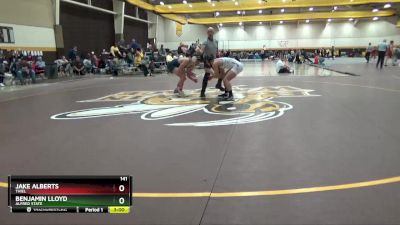 141 lbs Cons. Round 2 - Benjamin Lloyd, Alfred State vs Jake Alberts, Thiel