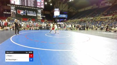 138 lbs Rnd Of 16 - Isaiah Powe, Alabama vs William Baysingar, Illinois