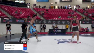 125 kg Cons 16 #1 - Rylee Creasey, Utah vs Brady Colbert, West Point Wrestling Club