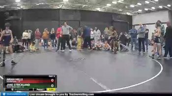 75 lbs Ariah Mills, Roundtree vs Jake Strickland, Team Bear Navy