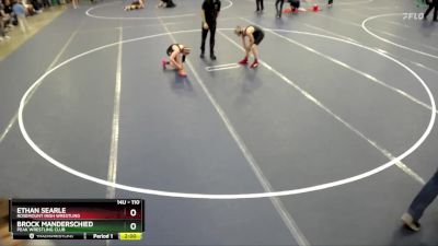 110 lbs Cons. Round 3 - Ethan Searle, Rosemount Irish Wrestling vs Brock Manderschied, Peak Wrestling Club