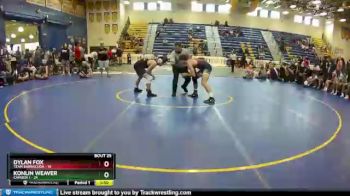160 lbs Round 7 (8 Team) - Konlin Weaver, Camden 1 vs Dylan Fox, Team Barracuda