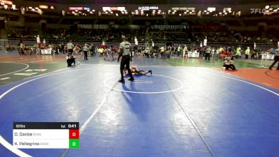 90 lbs Consi Of 8 #2 - Derek Danbe, RedNose Wrestling School vs Kurt Pellegrino, Shore Thing WC