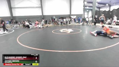 126 lbs Cons. Semi - Zayden Brown, Washington vs Alejandro Gomez-Paz, Askeo International Mat Club