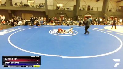 100 lbs Cons. Semi - Eli Mendoza, CA vs Camm Colgate, CA