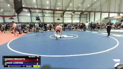 190 lbs Semifinal - Kannon Freschette, WA vs Carson Langford, OR