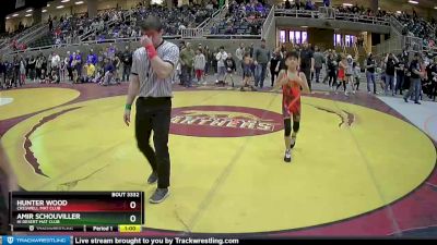 92 lbs Quarterfinal - Amir Schouviller, Hi Desert Mat Club vs Hunter Wood, Creswell Mat Club