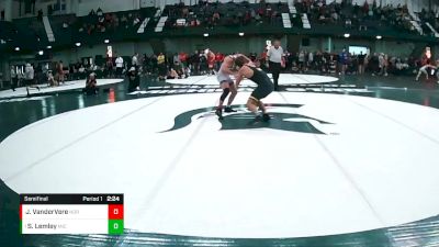 141 lbs Semifinal - Sergio Lemley, Michigan vs Joel VanderVere, Northwestern