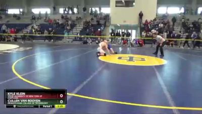 157 lbs Cons. Round 1 - Cullen Van Rooyen, Pennsylvania College Of Technology vs Kyle Klein, State University Of New York At Cortland