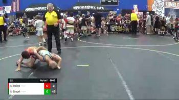 92 lbs Round 3 (6 Team) - Sam Dagel, The Funky Singlets vs Adrian Rojas, Steel Valley Psychos