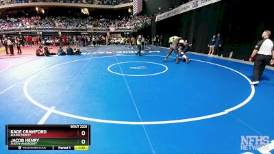 6A 285 lbs Quarterfinal - Jacob Henry, Austin Vandegrift vs Kade Crawford, Euless Trinity