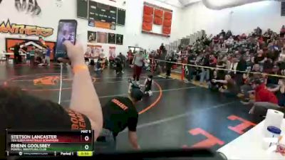 33-36 lbs Round 2 - Rhenn Goolsbey, Powell Wrestling Club vs Stetson Lancaster, Ten Sleep/Hyattville Scrappers