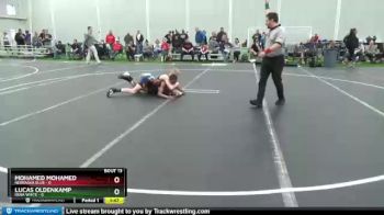 98 lbs Cross Bracket (8 Team) - Mohamed Mohamed, Nebraska Blue vs Lucas Oldenkamp, Iowa White