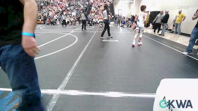 80 lbs Round Of 16 - Owen Oleson, Checotah Matcats vs Braxton Russell, Salina Wrestling Club