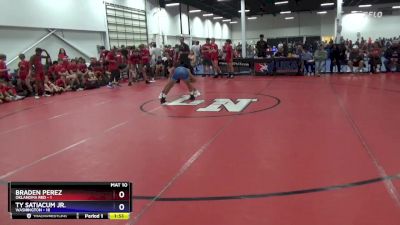 110 lbs Semis & 1st Wrestleback (8 Team) - Braden Perez, Oklahoma Red vs Ty Satiacum Jr., Washington