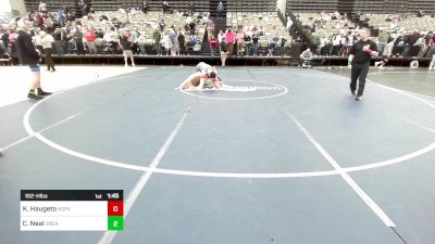 162-H lbs Quarterfinal - Konrad Haugeto, Hopewell Valley vs Caleb Neal, Great Bridge Wrestling Club