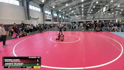 65 lbs Cons. Semi - Andrew Veloquio, Katy Area Wrestling Club vs Dominic Russo, Wildcat Wrestling Club