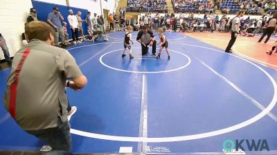 43 lbs Consi Of 8 #2 - Clayton Brady, Barnsdall Youth Wrestling vs Kyson Overholser, Salina Wrestling Club