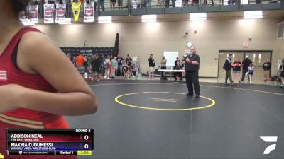 90 lbs Round 2 - Makyia Djoumessi, Waverly Area Wrestling Club vs Addison Neal, The Best Wrestler