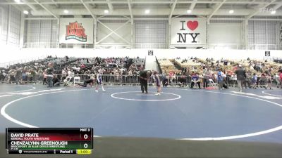 50 lbs Cons. Round 1 - Chenzalynn Greenough, Brockport Jr Blue Devils Wrestling Club vs David Prate, Kendall Youth Wrestling