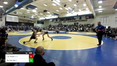 123 lbs Round Of 16 - Slater Hicks, Valencia vs Nathan Carrillo, St. John Bosco