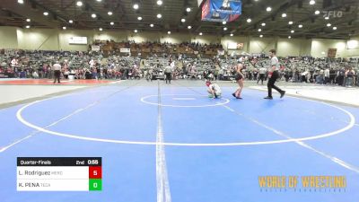 100 lbs Quarterfinal - Kara-lynn Dover, Roundtree Wrestling Academy vs Savannah Choi, Rancho Bernardo