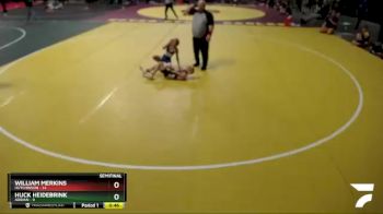 70 lbs Semis (4 Team) - Huck Heidebrink, Adrian vs William Merkins, Hutchinson