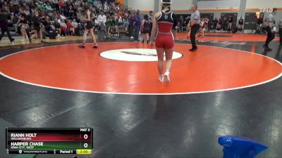 JV-10 lbs Round 1 - Riann Holt, Williamsburg vs Harper Chase, Iowa City, West