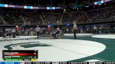 197 lbs Quarterfinal - Zack Chakonis, Northwestern vs Shakur Rasheed, Penn State