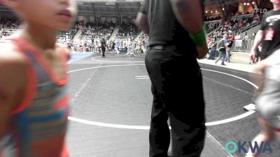 49 lbs Quarterfinal - Dakota Fourkiller, Tahlequah Wrestling Club vs Brier Goldsberry, Weatherford Youth Wrestling