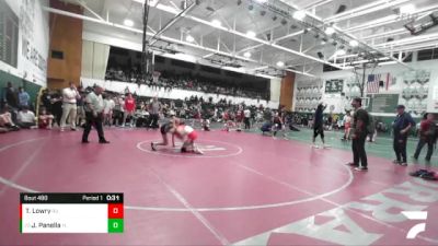 120 lbs Cons. Round 3 - Jackson Panella, Yorba Linda vs Tate Lowry, Redondo Union