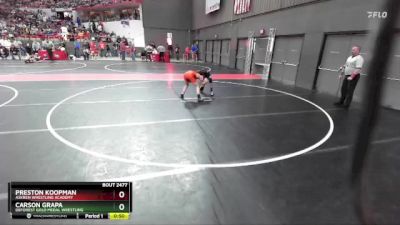 110 lbs Cons. Round 2 - Preston Koopman, Askren Wrestling Academy vs Carson Grapa, Deforest Gold Medal Wrestling