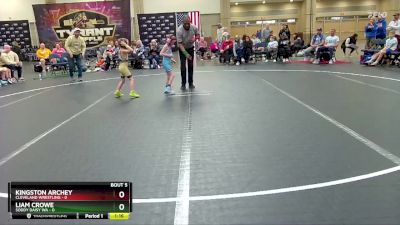 48 lbs Round 2 (8 Team) - Kingston Archey, Cleveland Wrestling vs Liam Crowe, Soddy Daisy WA