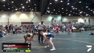 108 lbs Round 4 (6 Team) - Julianna Ocampo, Beast Mode WA Pink vs Gable Majcher, Mi Mafia Black