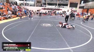 100/10u-100 Round 1 - Lonnie Singleton, The Storm Wrestling Center vs Frank Giardina, Stratford Youth Wrestling