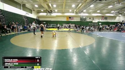 110 lbs Cons. Round 1 - Natalie Noel, Bainbridge (Girls) vs Ophelia Wise, Ilwaco (Girls)