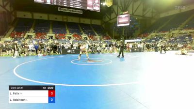 160 lbs Cons 32 #1 - Luca Felix, Pennsylvania vs Lane Robinson, Illinois