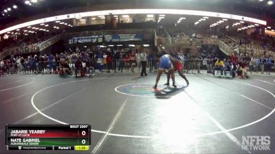 2A 285 lbs Semifinal - Jabarie Yearby, Port St Lucie vs Nate Gabriel, Auburndale Senior