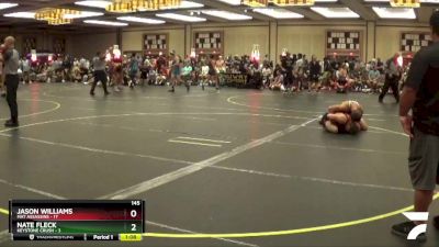 145 lbs Quarterfinals (8 Team) - NATE FLECK, Keystone Crush vs Jason Williams, Mat Assassins