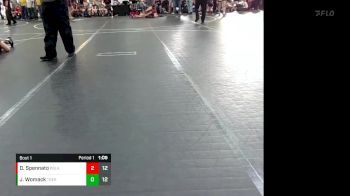 96 lbs Round 1 - Dominic Spennato, PA Alliance Black vs Joey Womack, Team Germantown