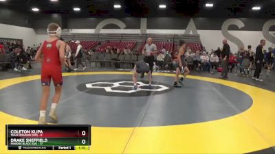 100 lbs Round 2 (8 Team) - Drake Sheffield, Minions Black (GA) vs Coleton Klipa, Team Missouri (MO)