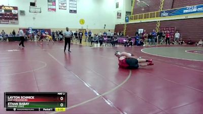 285 lbs Quarterfinal - Ethan Babay, Fairmont State vs Layton Schmick, East Stroudsburg