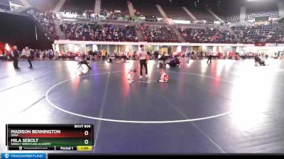 56 lbs Round 1 - Mila Sebolt, Sebolt Wrestling Academy vs Madison Bennington, Iowa