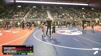 56 lbs Cons. Semi - Kamden Keeley, Casper Wrestling Club vs Cole Rhoades, CWC Thunder