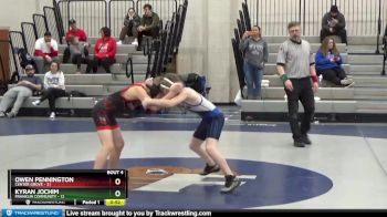 84 lbs Placement (4 Team) - Owen Pennington, Center Grove vs KYRAN JOCHIM, Franklin Community